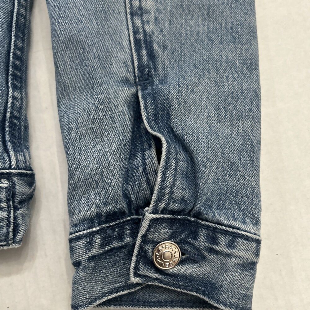 PacSun Sherpa lined Mens Denim Jacket Trucker Style Sz S - Picture 15 of 16